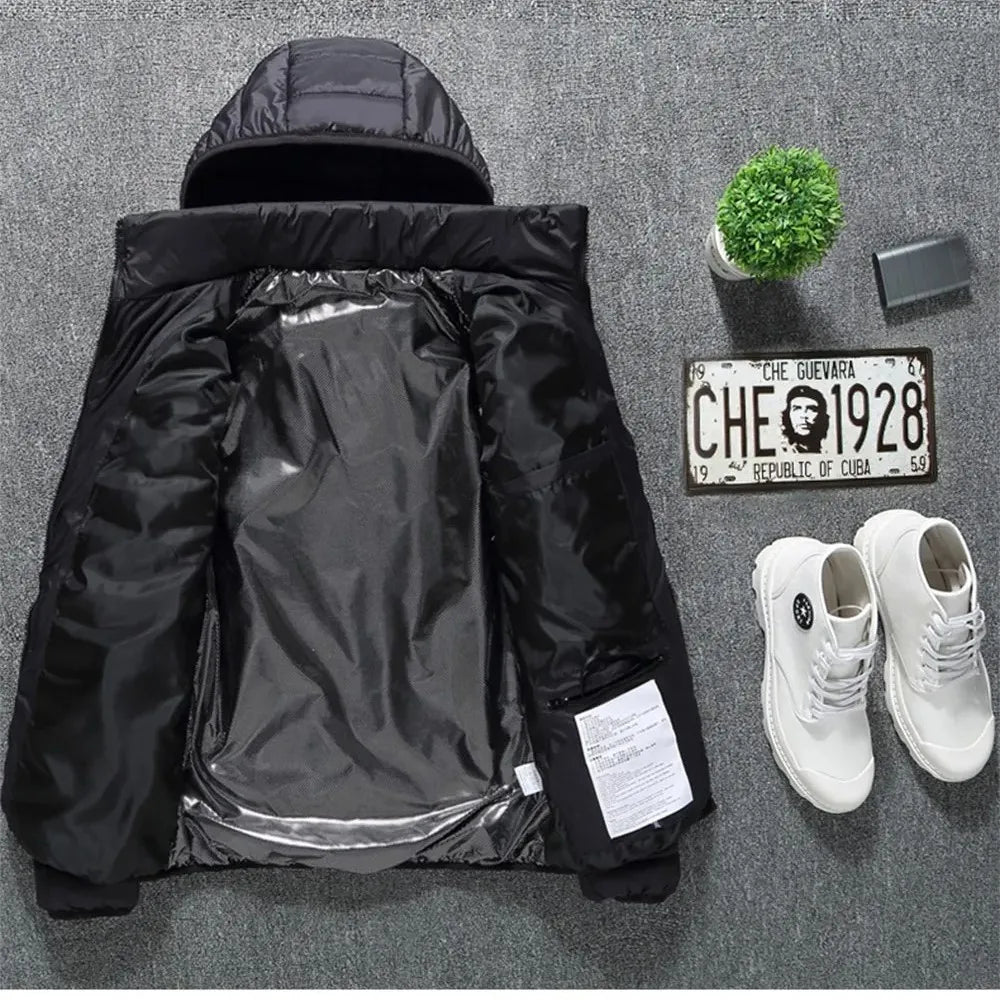 USB Heated Winter Jacket With Adjustable Temperature